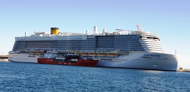 Costa Smeralda rifornimento GNL a Marsiglia