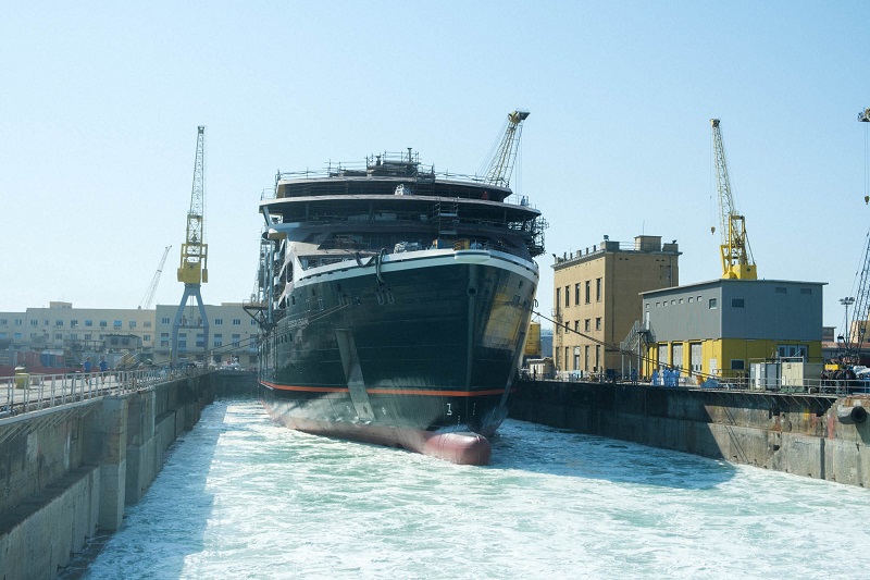 Il varo della Seabourn Venture 2