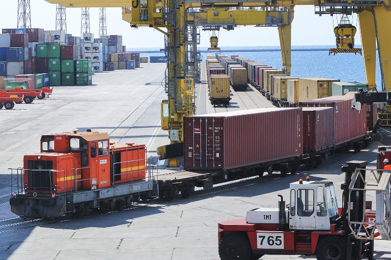 Treno container Trieste Marine Terminal