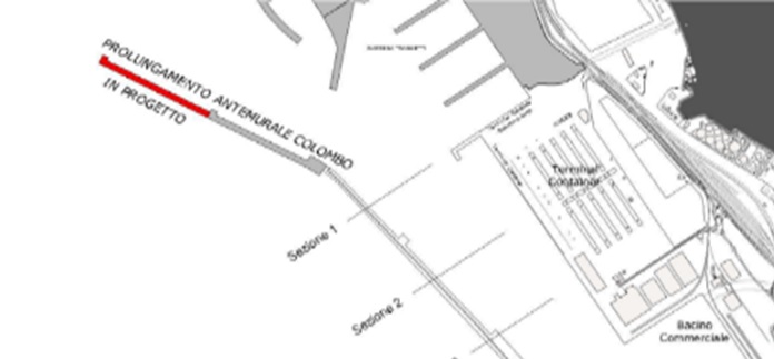 Civitavecchia allungamento antemurale