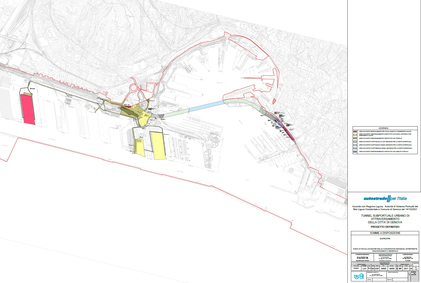 Pubblicato il nuovo progetto del tunnel subportuale di Genova