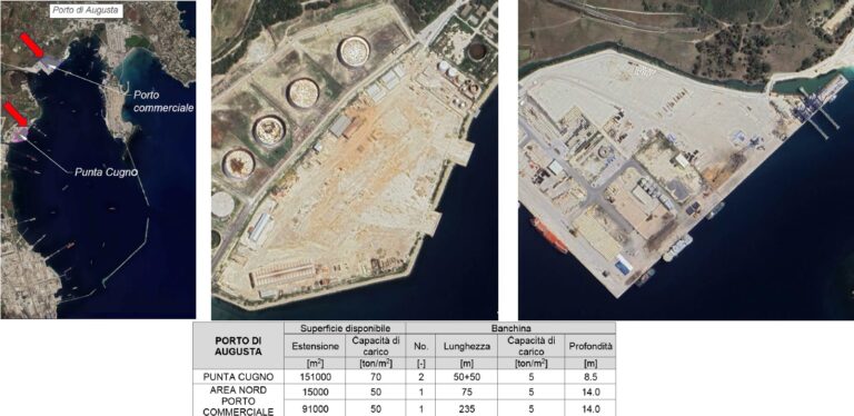 Augusta eolico offshore aree