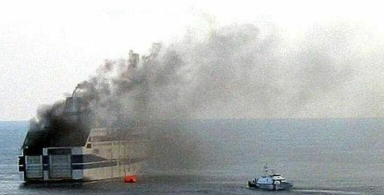 Raffaele Rubattino incendio