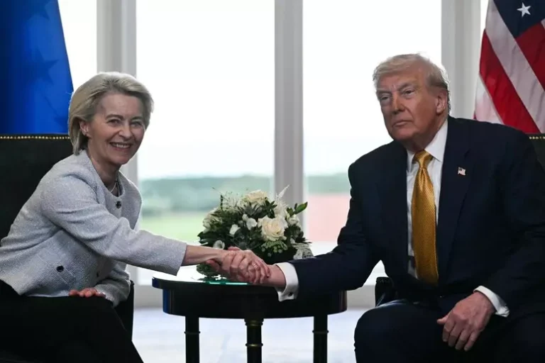 Trum e Von der Leyen ANSA