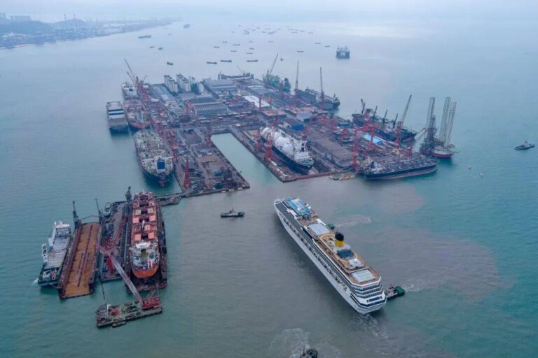 Costa Serena refitting in Cina – CMIH Mazhou Island