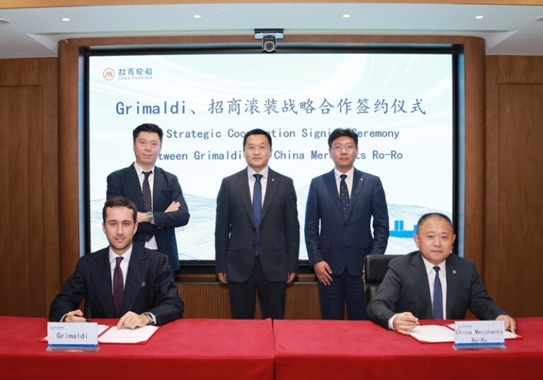 Grimaldi – China Merchants RO-RO signing ceremony