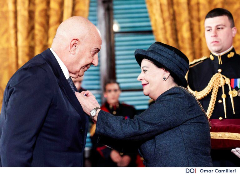 Mr Emanuele Grimaldi and the President of Malta, H. E. Myriam Spiteri Debono –