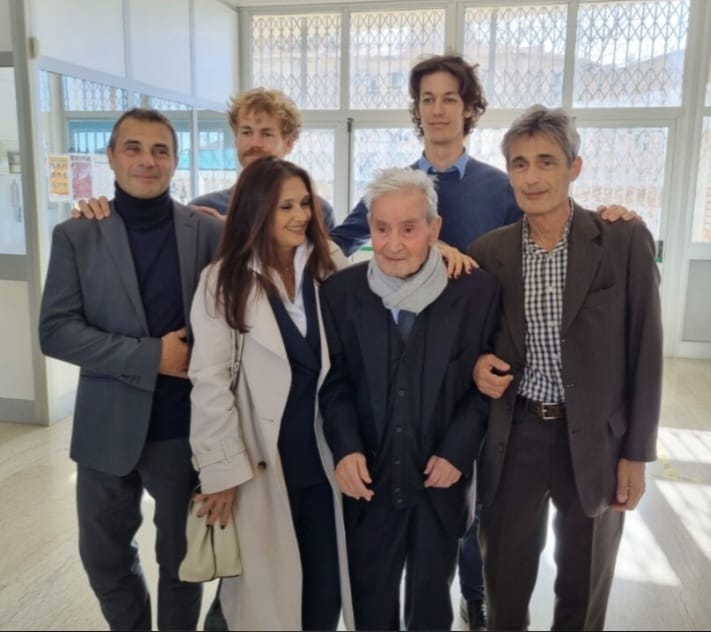 Francesco Mumolo con la famiglia