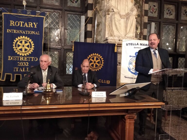 Palazzo San Giorgio convegno Rotary Il benessere marittimo G.LettichG.Costa ArdissoneTerrile –