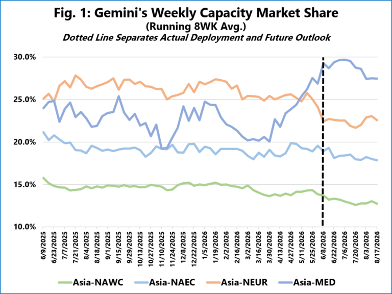 Sea-Intelligence capacità containr Gemini