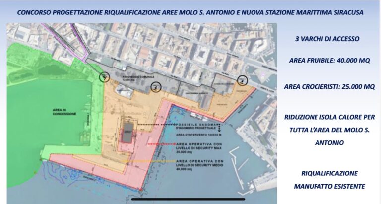 progetto Nuova stazione marittima di Siracusa