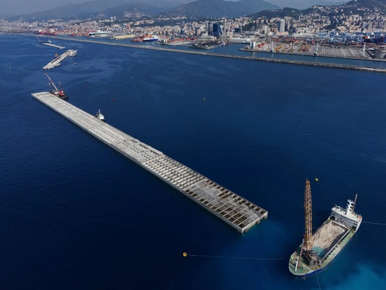 Nuova diga di Genova – 1,5 km di sviluppo lavori