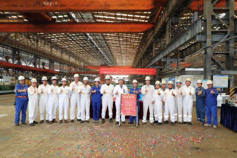 Rina – Gnv – Cina steel cutting GSI settimo ro-pax traghetto